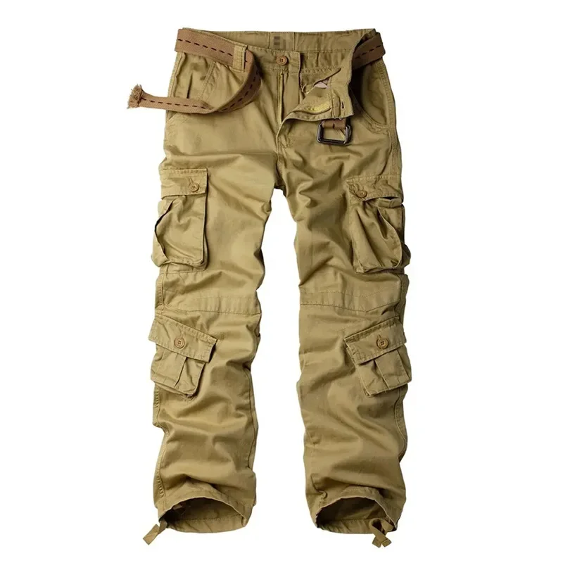 Cross-Border Amazon Men's Pure Cotton Camouflage Cargo Pants Straight-Leg Loose-Fit Casual Trousers Wear-Resistant Work Pants Fo thumbnail 3