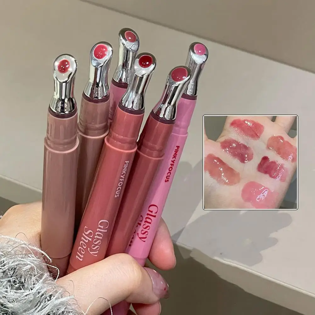 Lip Gloss Vitamin E Lip Serum, Hydrating & Plumping Tinted Lip Gloss, Moisturizing Lip Balm For Glossy Sheer, Smooth Lips thumbnail 3