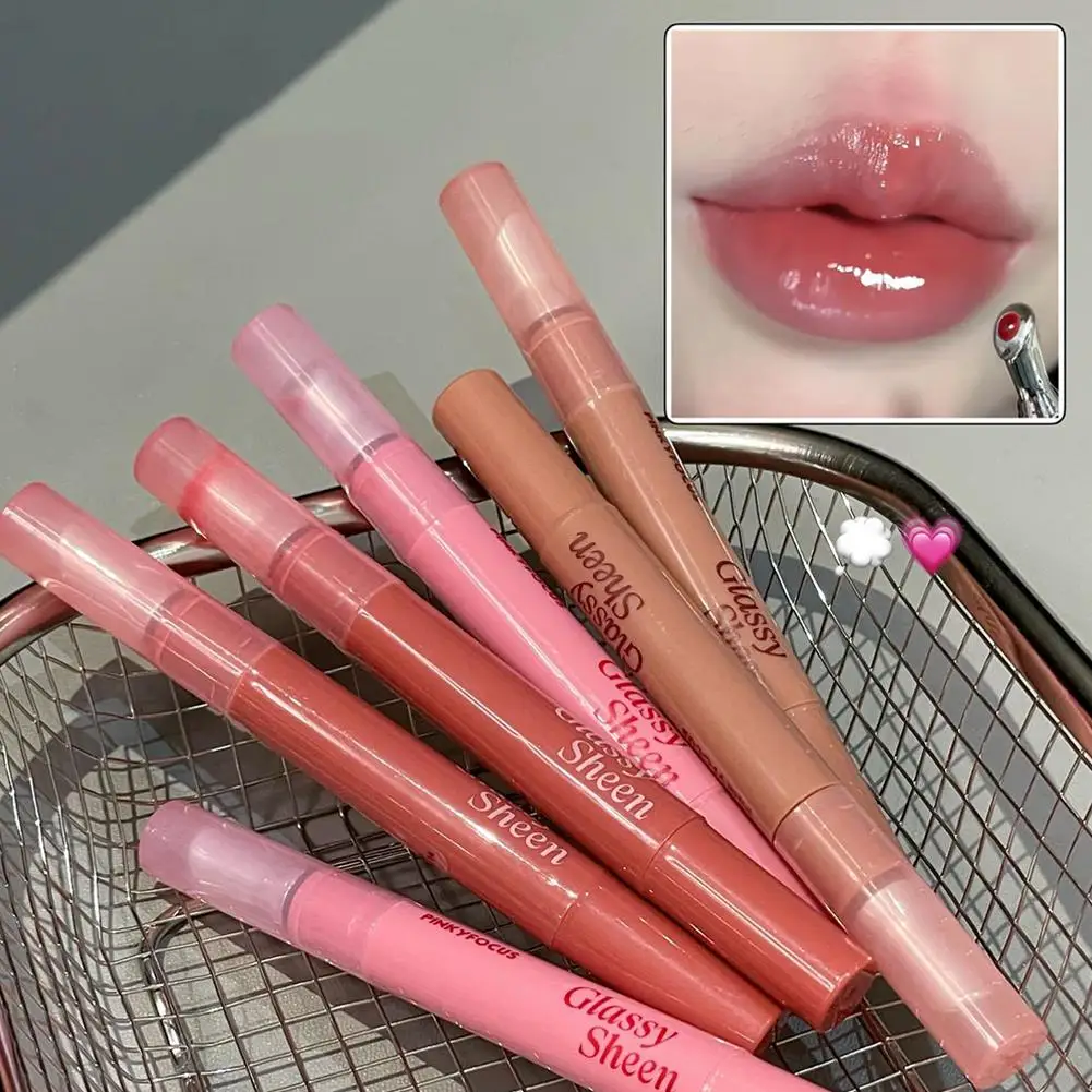 Lip Gloss Vitamin E Lip Serum, Hydrating & Plumping Tinted Lip Gloss, Moisturizing Lip Balm For Glossy Sheer, Smooth Lips thumbnail 2