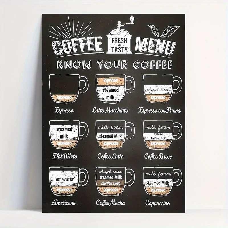 Cartoon Animal Text Art Coffee Print Painting Minimalist Wall Art Room Decoration Canvas Poster Prints Coffee Lover Gift Poster thumbnail 3