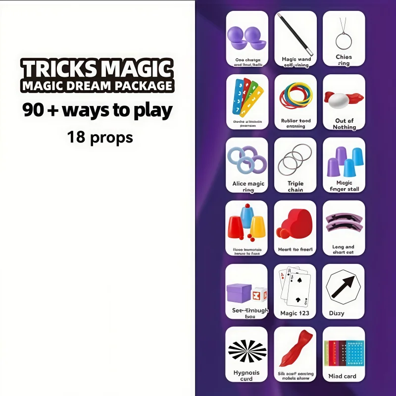 Magic props gift box set, magic toys that boys like, a perfect gift, and also a holiday and Christmas gift thumbnail 6
