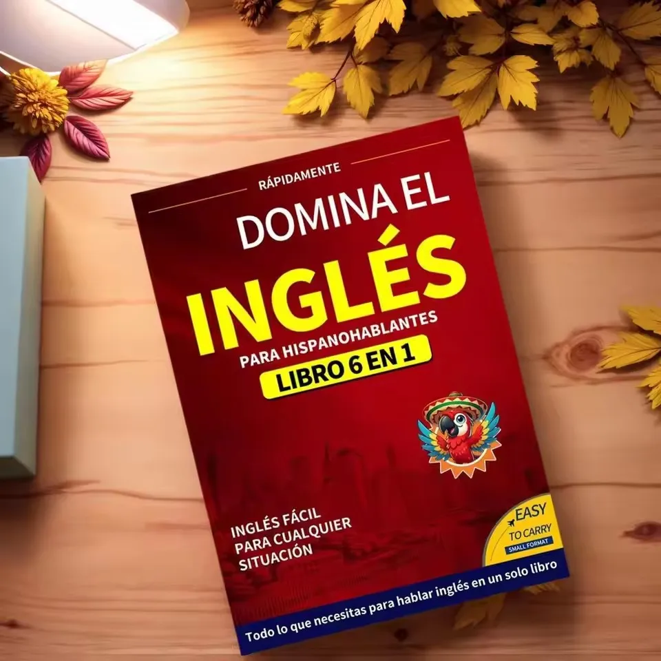 English Books for Beginners 6-in-1 Spanish Edition English Workbook Easy Language Learning Dictionary Study Supplies for Reading thumbnail 4