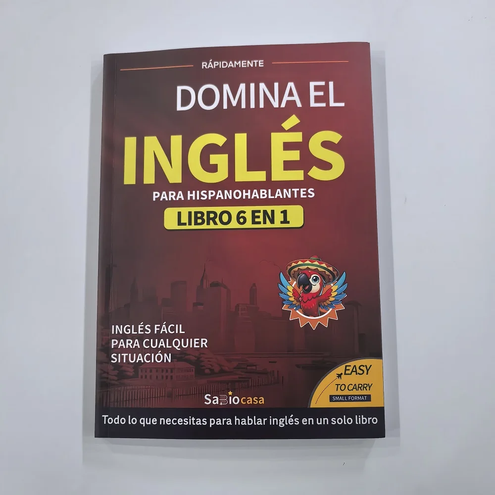 English Books for Beginners 6-in-1 Spanish Edition English Workbook Easy Language Learning Dictionary Study Supplies for Reading thumbnail 5