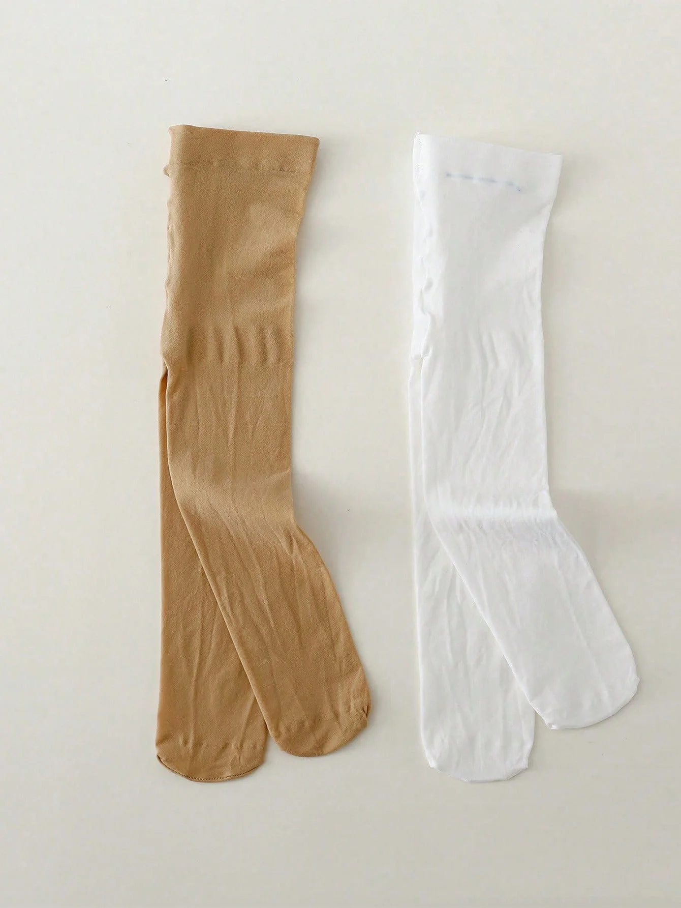 2 Pairs of Children Summer Leggings Stockings Baby Girls Fasion Pantyhose Little Princess Cute White and Skin Soft Tight Hosiery thumbnail 4