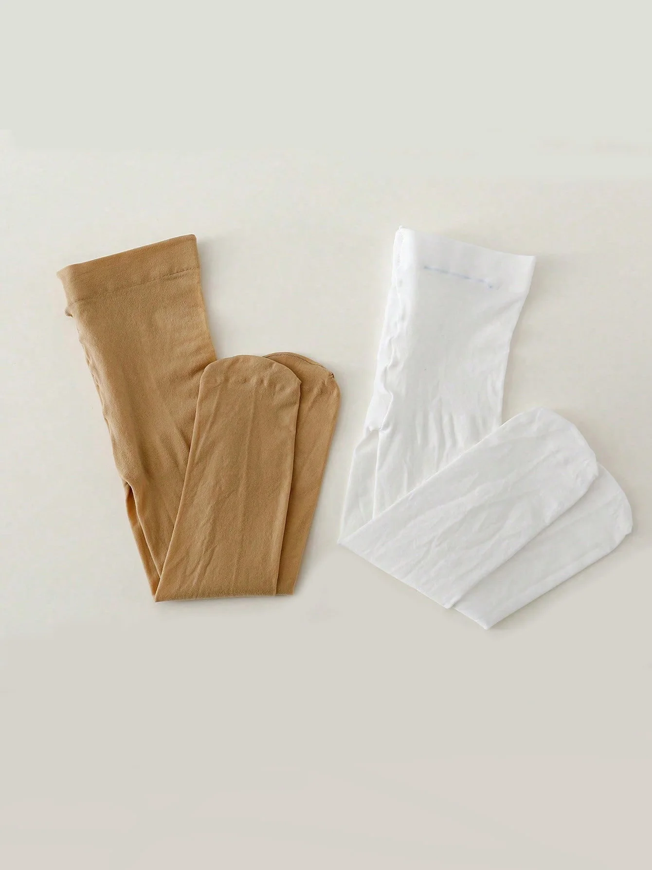 2 Pairs of Children Summer Leggings Stockings Baby Girls Fasion Pantyhose Little Princess Cute White and Skin Soft Tight Hosiery thumbnail 5