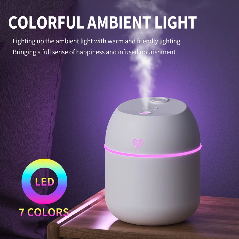 220ML big fog amount usb air humidifier Small desktop humidifier home intelligent car aromatreatment machine thumbnail 2