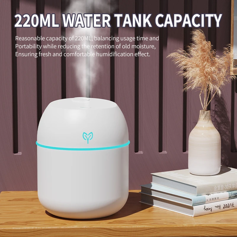 220ML big fog amount usb air humidifier Small desktop humidifier home intelligent car aromatreatment machine thumbnail 4