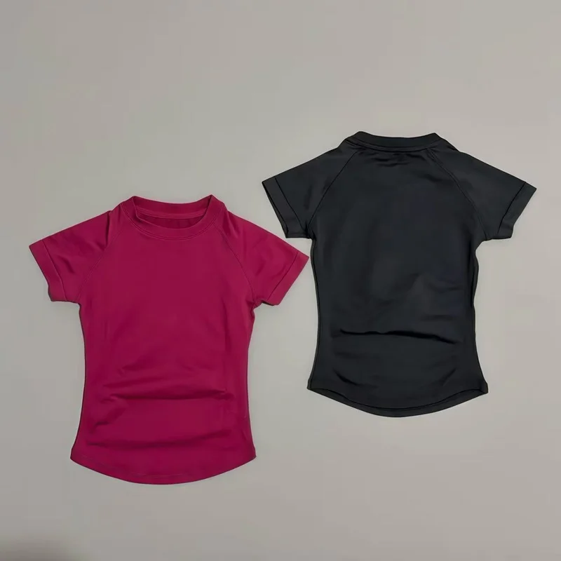 Sport Short Sleeve Top Women Seamless Yoga Leotard Clothing Running Sports T Shirt Gym Yoga Slim Fitness Active Top Tee thumbnail 3