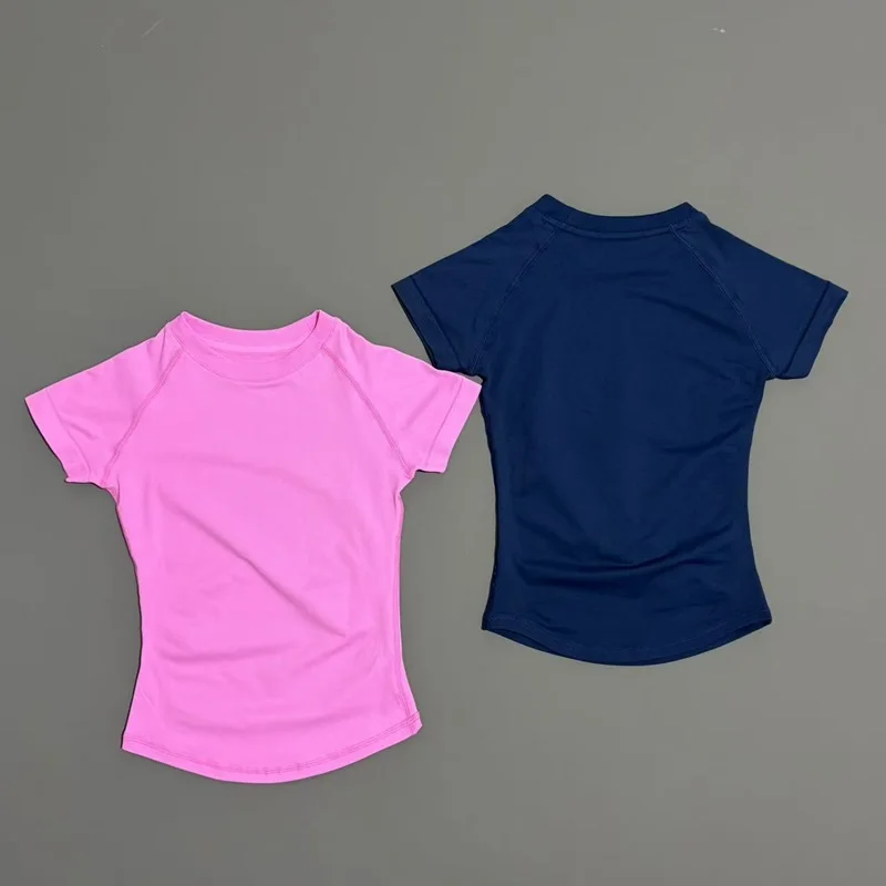 Sport Short Sleeve Top Women Seamless Yoga Leotard Clothing Running Sports T Shirt Gym Yoga Slim Fitness Active Top Tee thumbnail 2