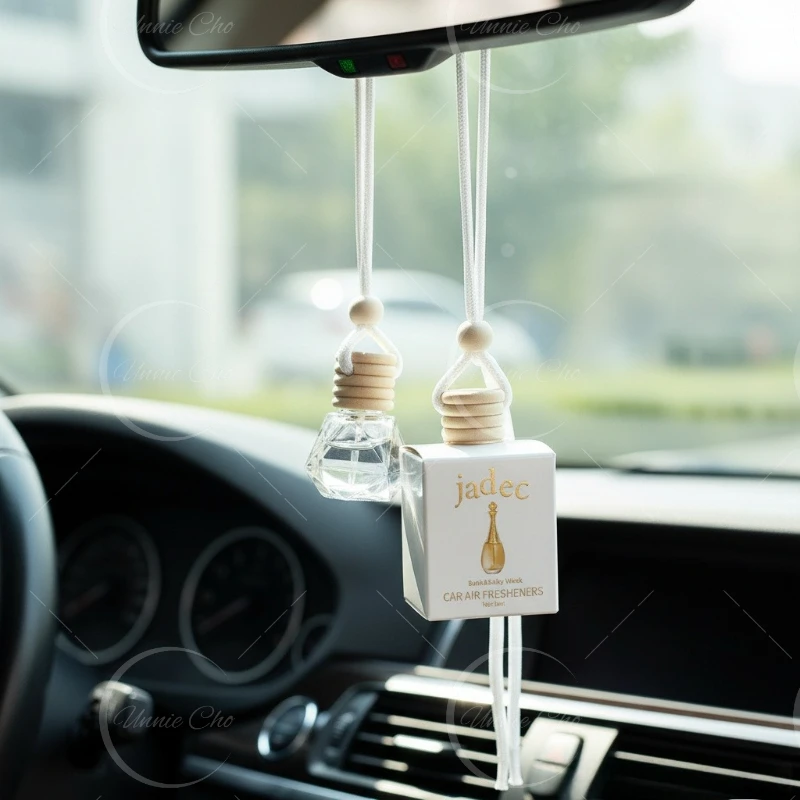 8ML Long Lasting Scent Glass Bottle Air Freshener Keep Charming and Fresh Hanging Car Interior Decoration Perfume Diffuser thumbnail 6