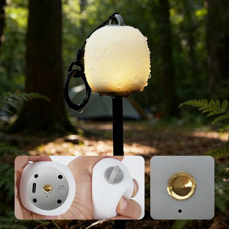 WESTTUNE Rechargeable LED Camping Lantern Lightweight Climbing Hiking Squeeze Dimmable Silicone Lamp for Outdoor Cozy Ambienc thumbnail 2