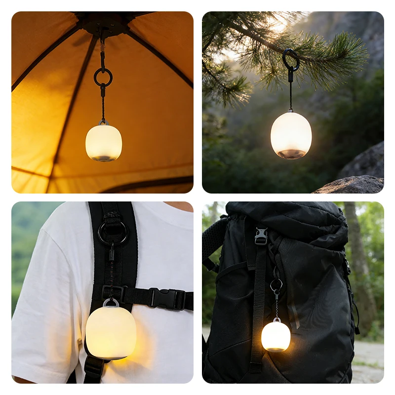 WESTTUNE Rechargeable LED Camping Lantern Lightweight Climbing Hiking Squeeze Dimmable Silicone Lamp for Outdoor Cozy Ambienc thumbnail 6