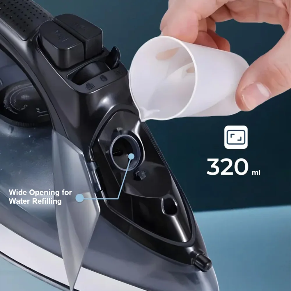 Handheld Electric Iron Portable Mini Garment Steamer Iron Automatic Shut-Off Anti-Dripping Design Portable Travel Household Iron thumbnail 3