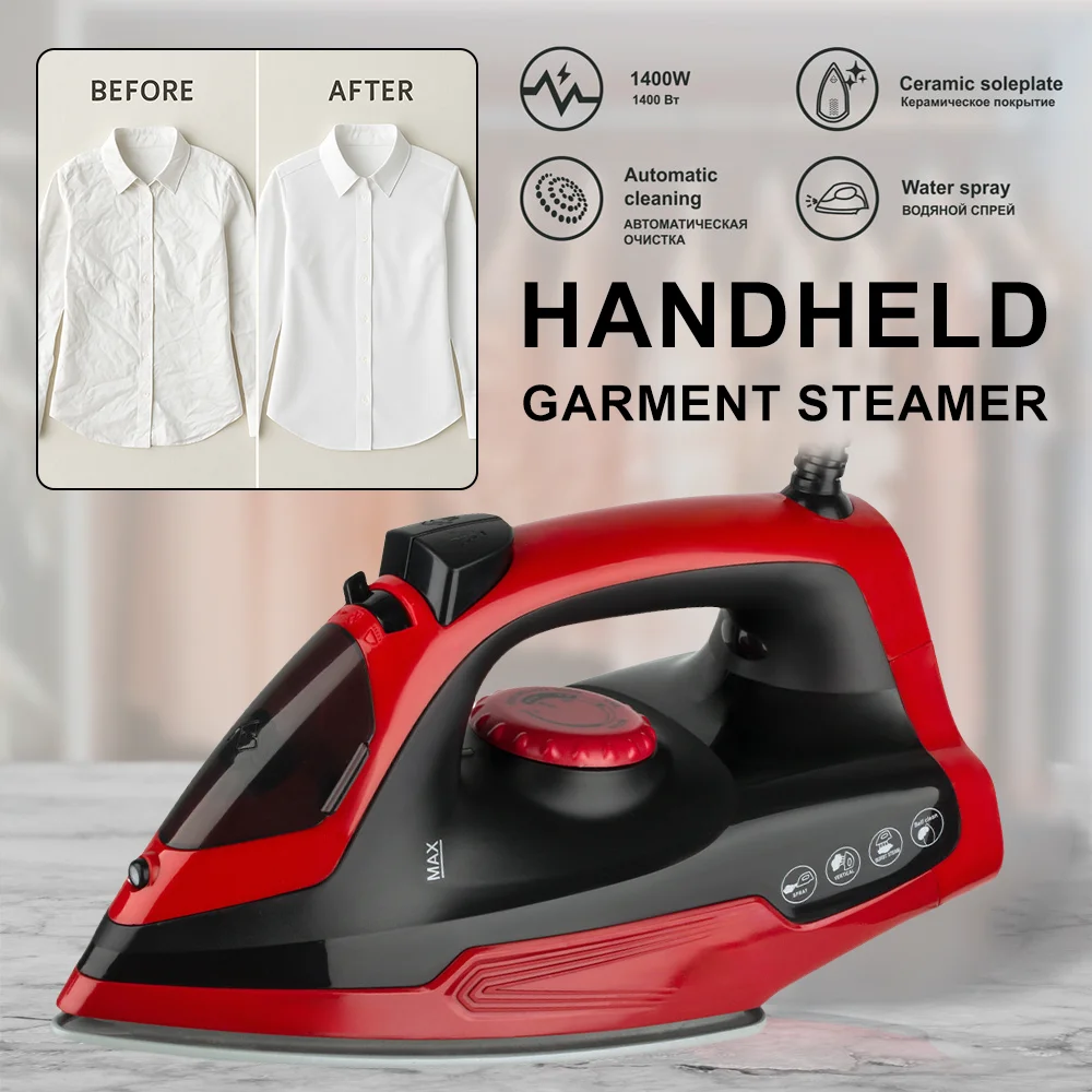 Handheld Electric Iron Portable Mini Garment Steamer Iron Automatic Shut-Off Anti-Dripping Design Portable Travel Household Iron thumbnail 2