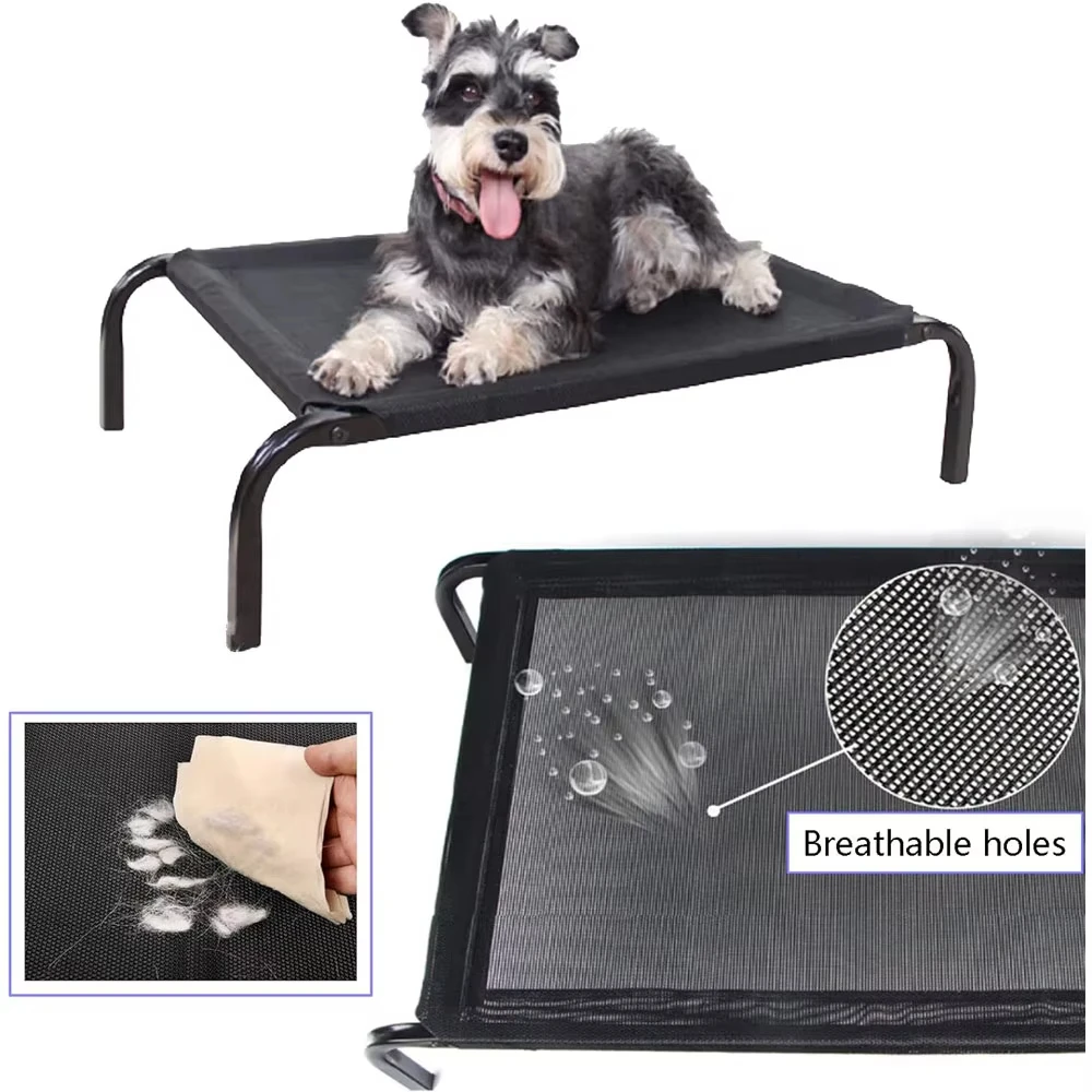BRIEFNESS Waterproof Elevated Dog Bed with Non-Slip Feet, Breathable Mesh Washable Indoor/Outdoor Pet Sofa Bed for Camping Cats thumbnail 2