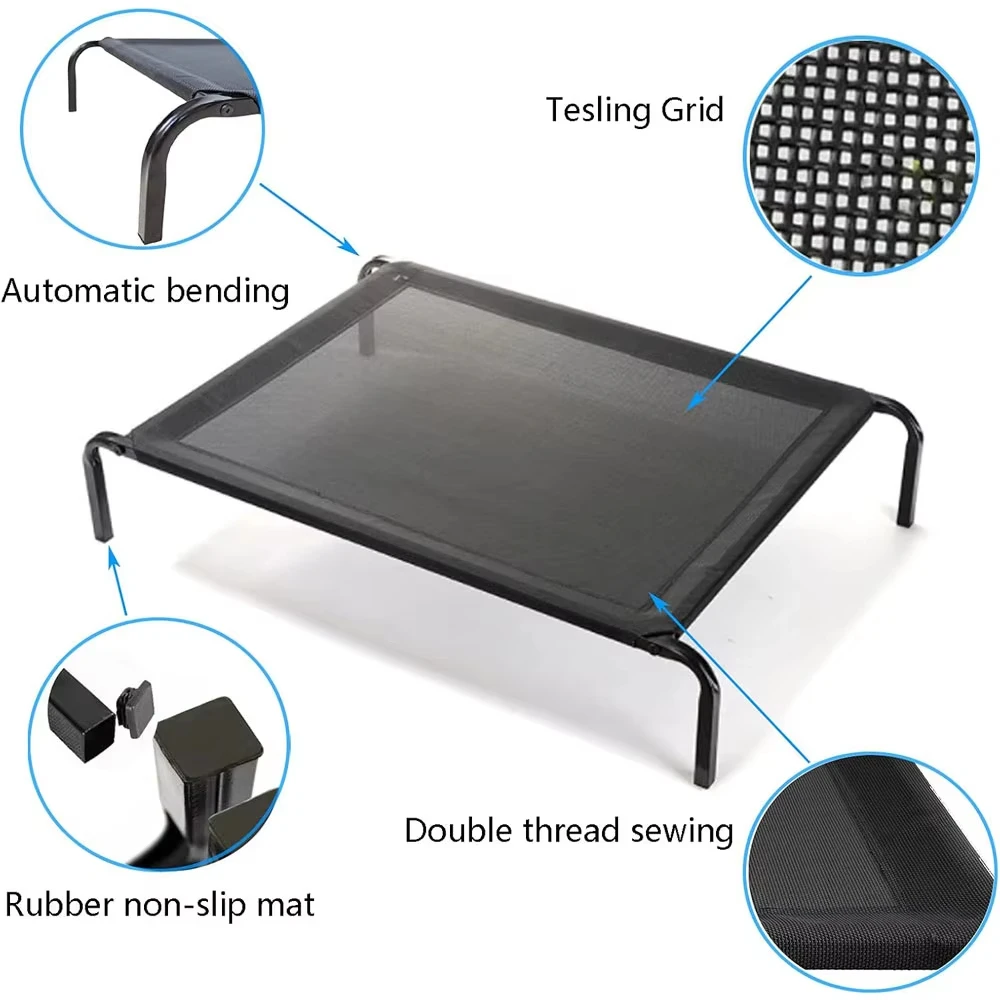 BRIEFNESS Waterproof Elevated Dog Bed with Non-Slip Feet, Breathable Mesh Washable Indoor/Outdoor Pet Sofa Bed for Camping Cats thumbnail 3