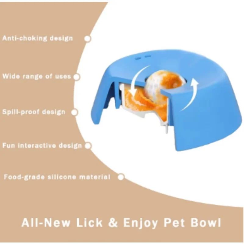Anti-Choking Slow Feeder Dog Bowl Non-Slip 3/4 Cup - Lick Toy for Liquid Treats Bone Broth Yogurt thumbnail 2