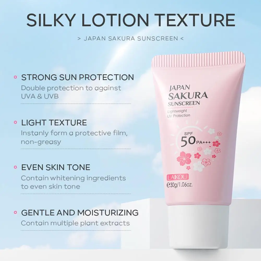 Sakura Skin Care Set Face Cream Serum Toner Facial Cleanser Sunscreen Eye Cream Face Skin Care Set Product Gift Daily Skin Care thumbnail 5