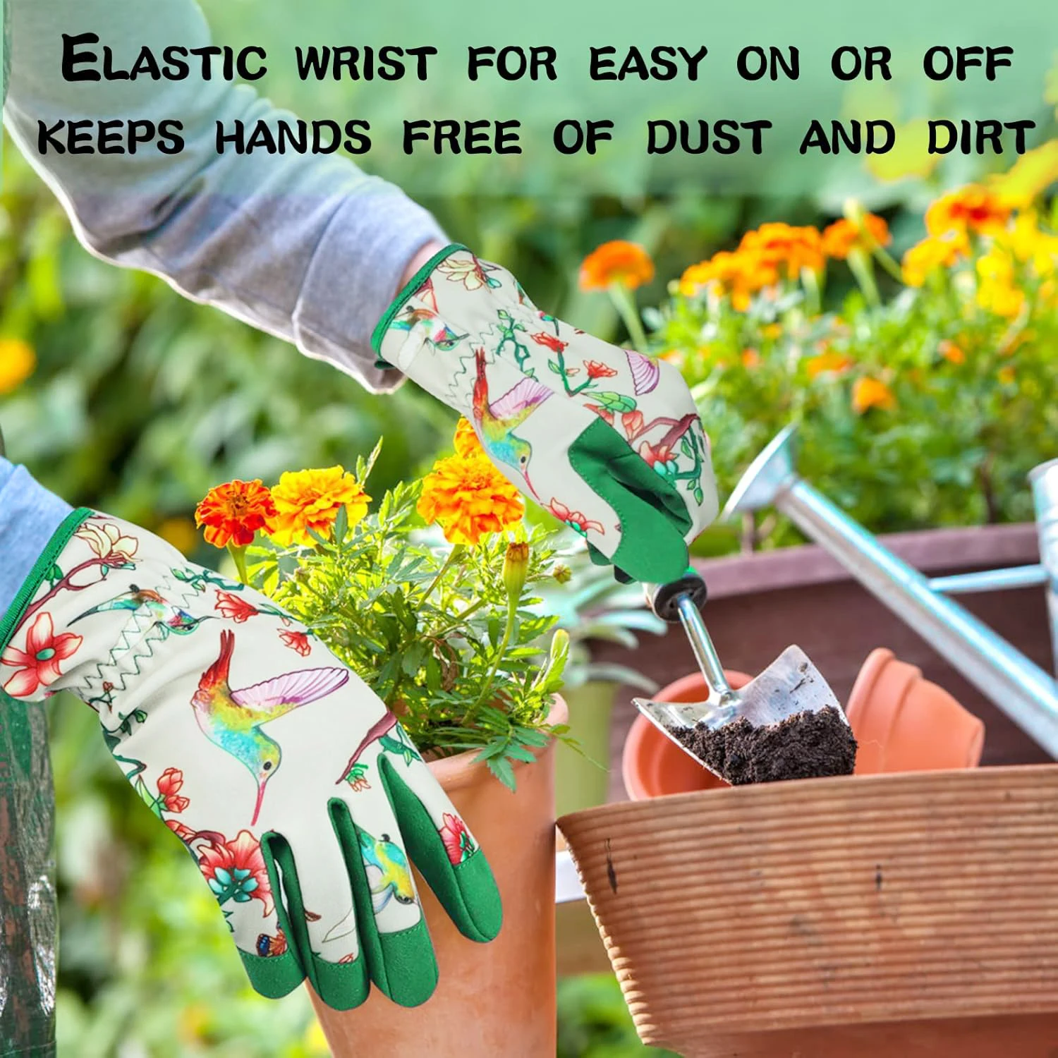 Gardening Gloves for Women Breathable leather Garden Gloves with Grip Thorn-Proof Puncture-Resistant Work Gloves thumbnail 5