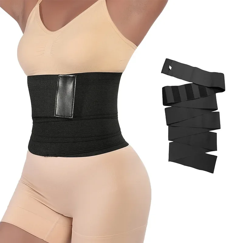 Elastic Wrapping Belly Slimming Waist Belt Fitness Sports Sweat Loss Belt Postpartum Shaping Underwear Men Women Home Clothes thumbnail 2
