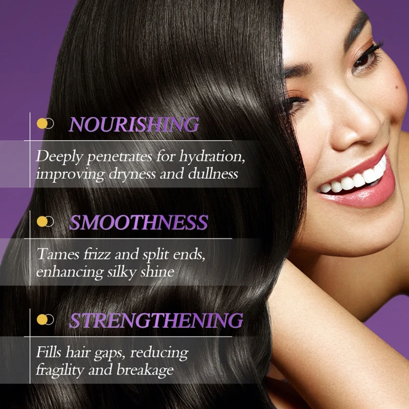 Magical Keratin Hair Mask 5Second Repair Damaged Frizzy Hair Soft Smooth Shiny Nutrition Deep Moisturize Hair Treat Care Product thumbnail 6