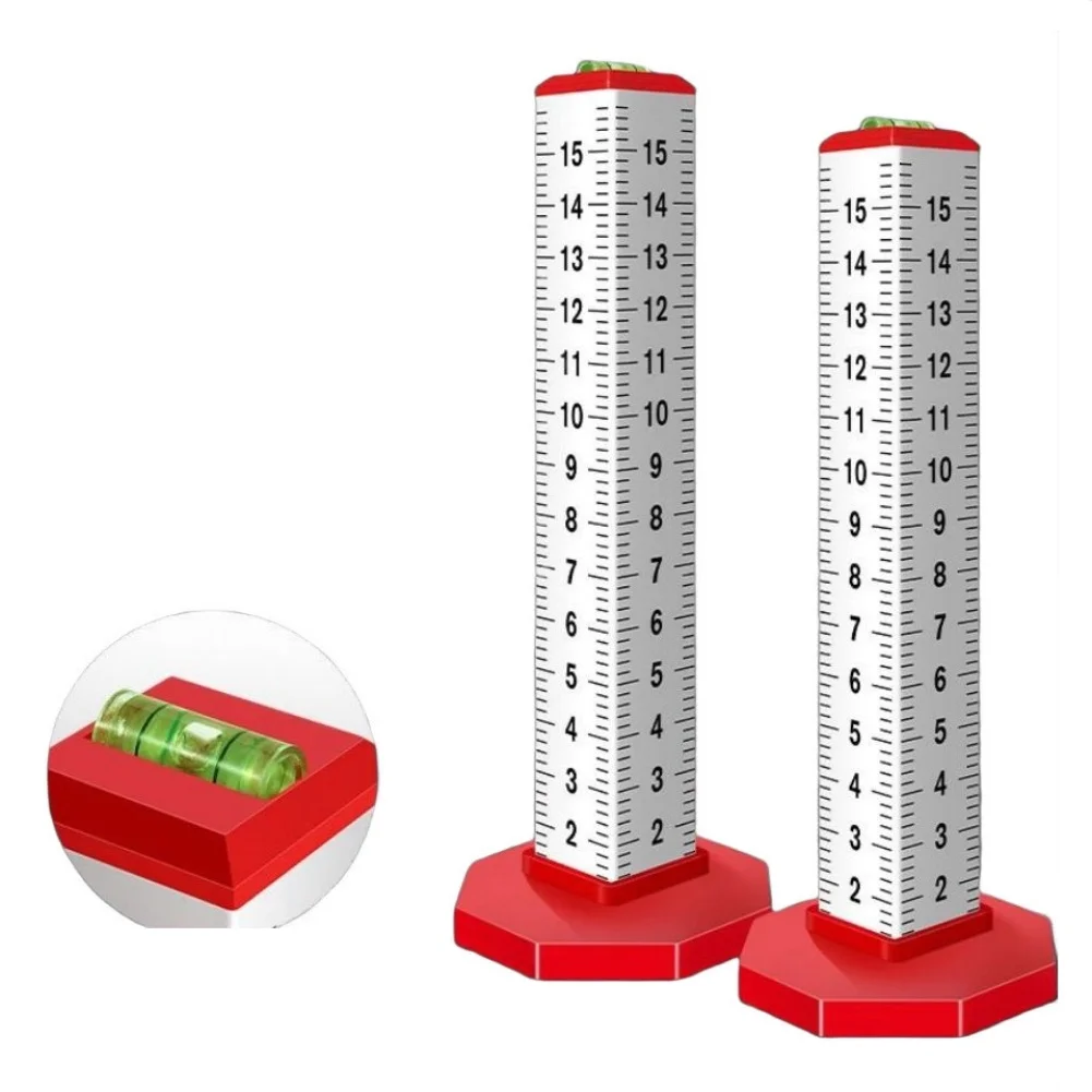 2pcs Ceiling Leveling Ruler Equal Height Ruler Positioning Ruler Gradienter Lay Floor Tiles Tools Horizontal Line Leveling Tool thumbnail 3