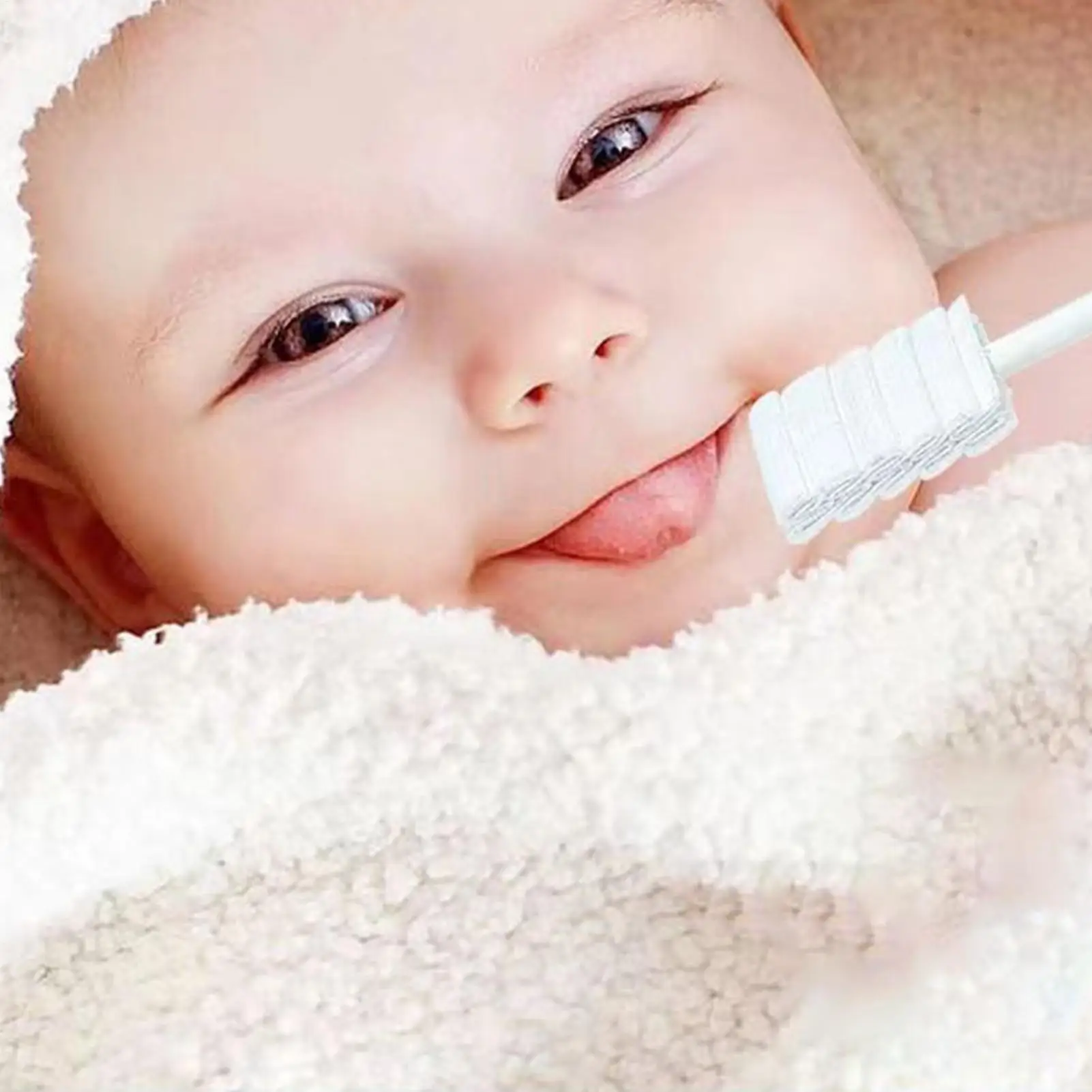 Baby Tongue Brush Mouth Care Cleaning Stick Gauze Soft Hygienic Cleaner Toothbrush for Baby Grooming Teeth Tongue Care Home thumbnail 2