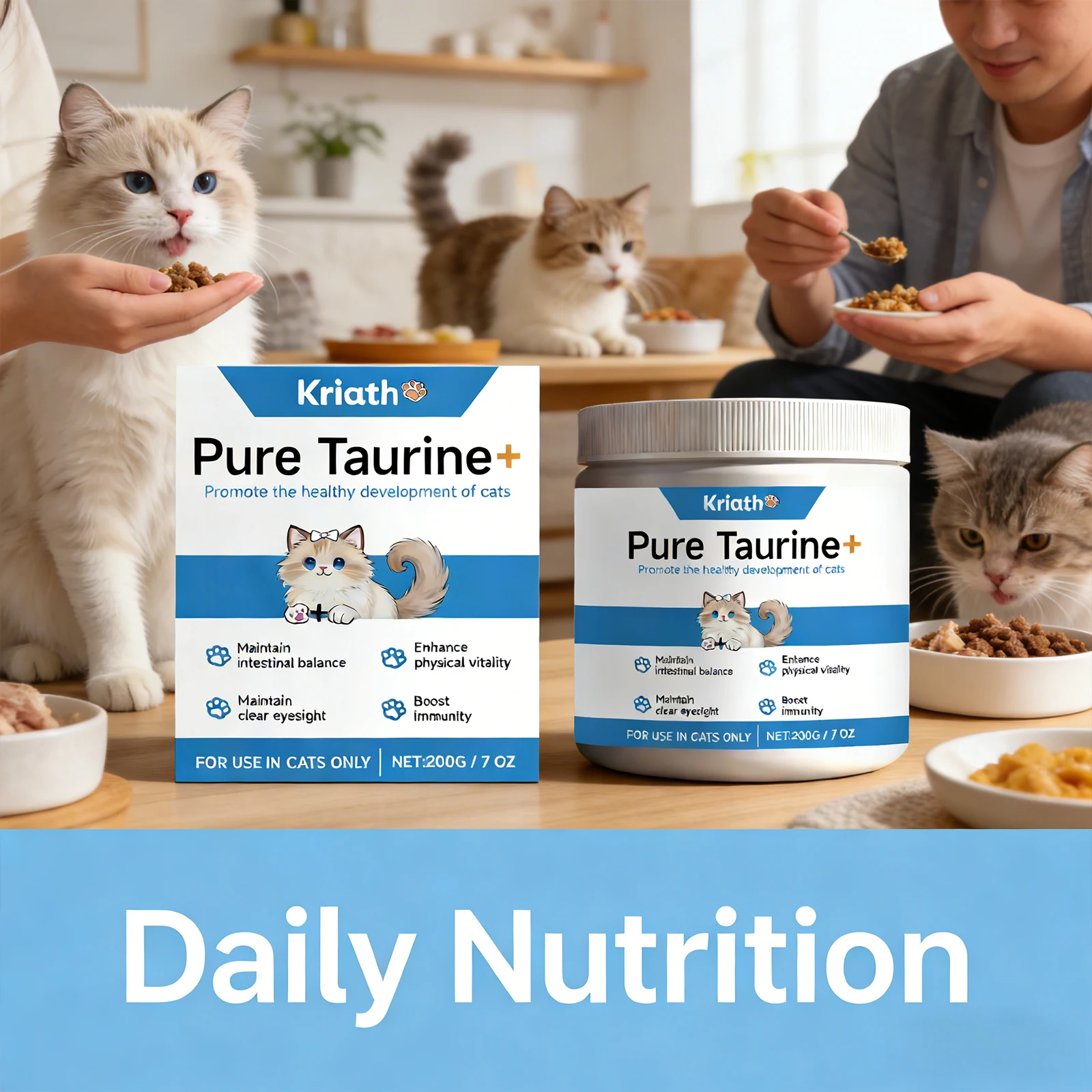 Cats Taurine Powder Supporting Heart Health Maintaining Normal Visual Functions Rich in Nutrients Kitten Daily Care Supplements thumbnail 6