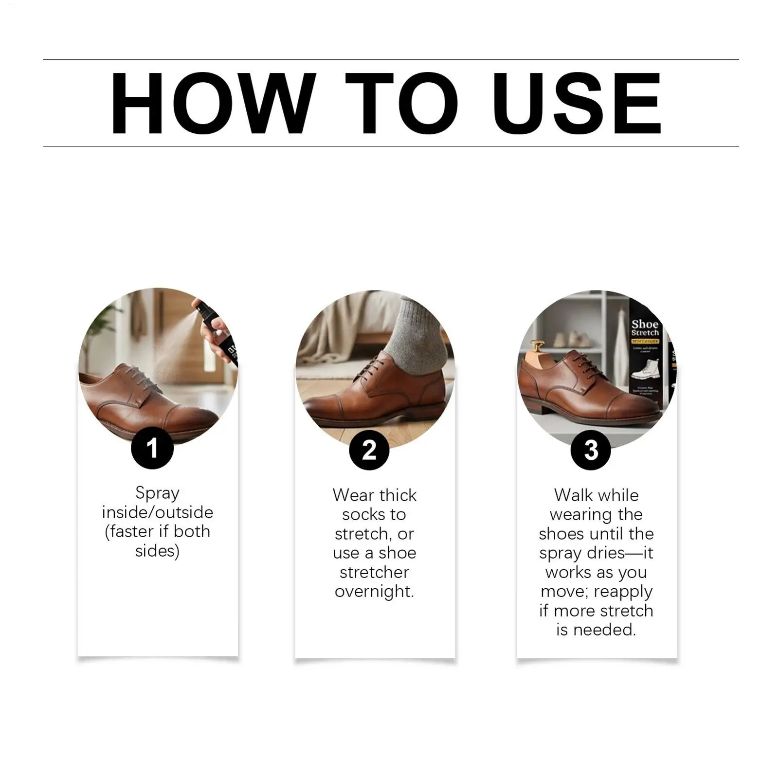 120ml Shoe Stretcher Spray Softening Stretching Liquid Professional Boot Stretcher Spray for Leather Suede Canvas Softeners thumbnail 6