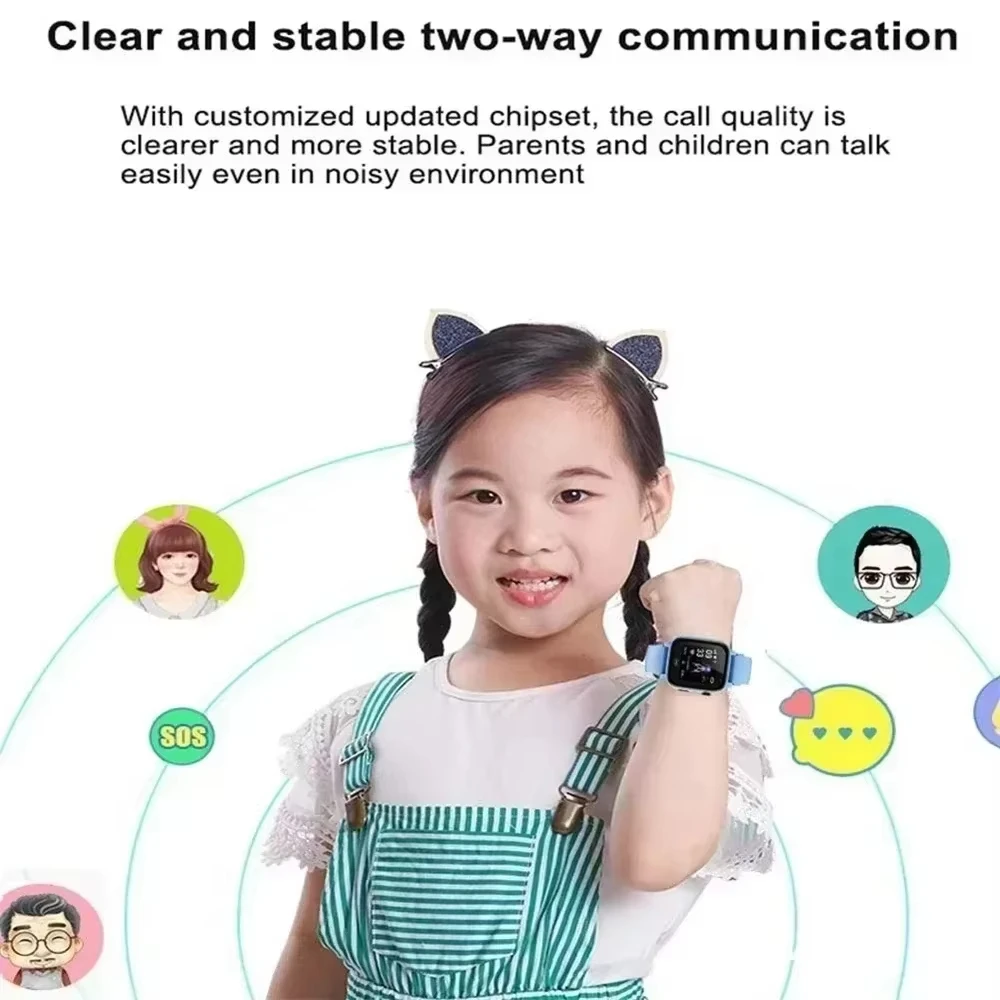 2026 Lenovo Kids Smart Watch SOS GPS Location Tracke Sim Card Call Child SmartWatch Camera Waterproof Watch Gift For Ios Android thumbnail 2