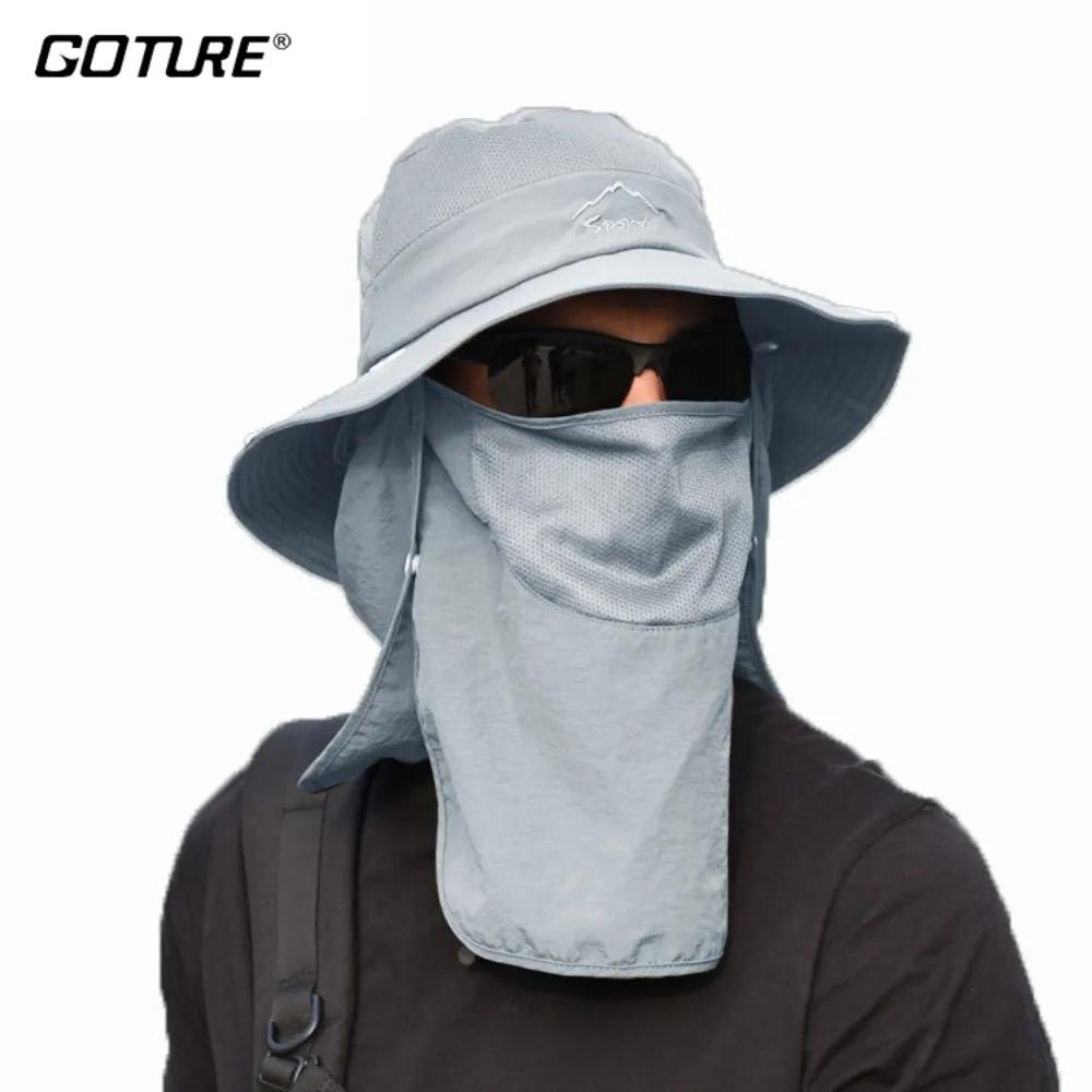 Goture Summer Outdoor Men And Women Mountaineering Fisherman Hat Sun Hat Anti-UV Fishing Cap Sun Hat 5Color thumbnail 3