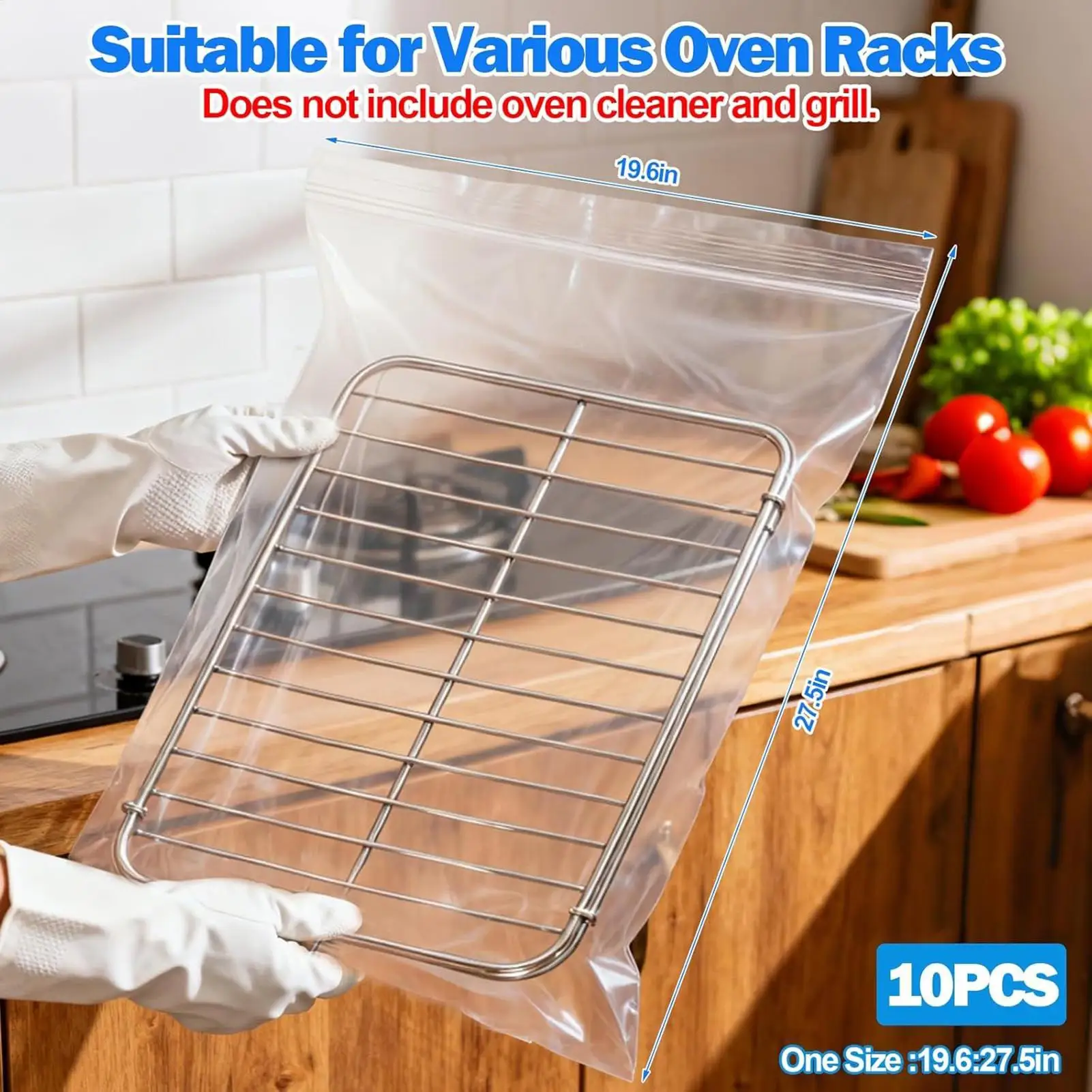 Oven Grate Cleaning Bags 10Pcs Heat Resistant Cooking Oven Bag Roasting Turkey Liner Slow Cooker Baking  Kitchen Accessories