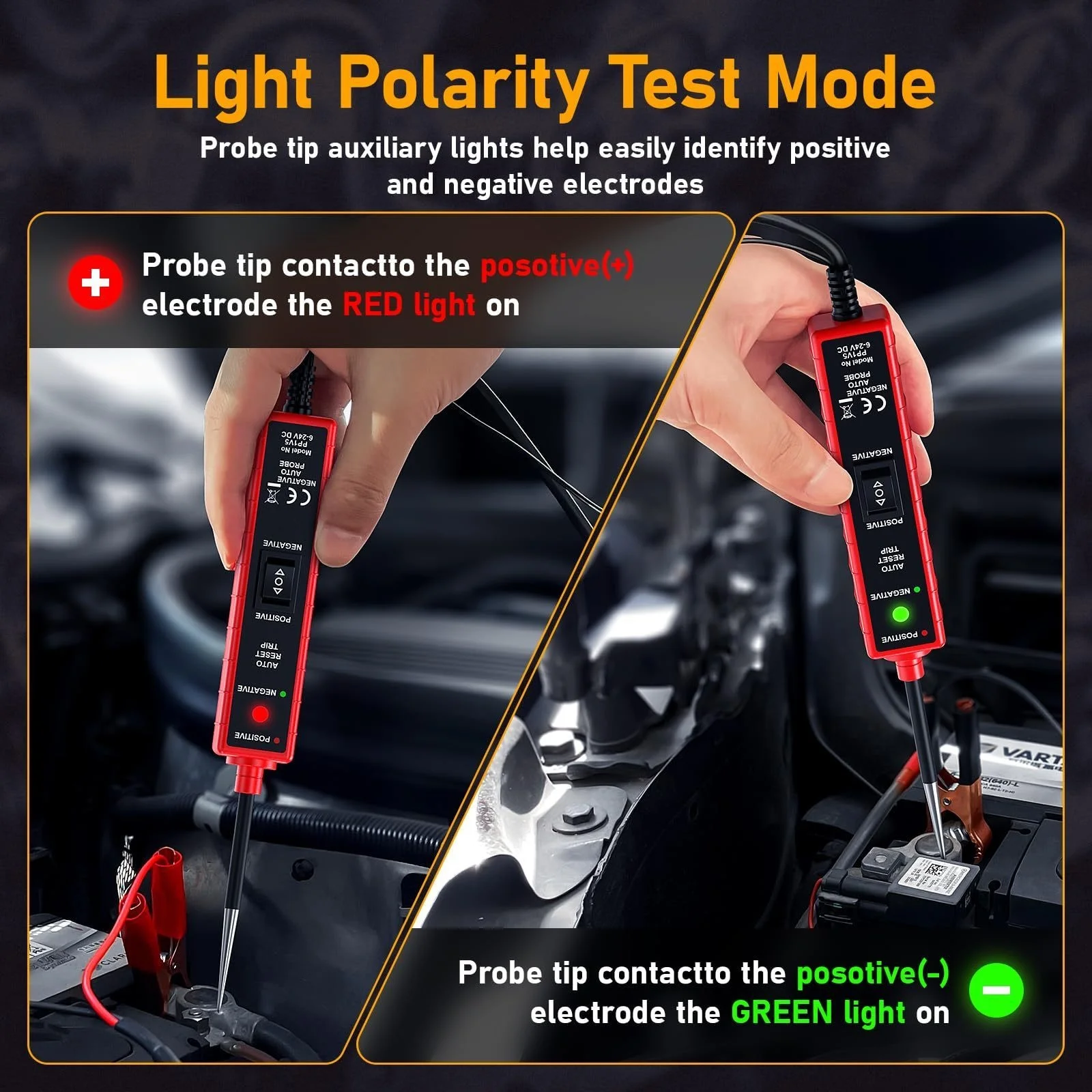 High-Performance Multifunctional Automotive Circuit Tester and Drive Detector—Digital Display, Adjustable Resistance, Ergonomic Design, for Electrical System Diagnostics, Circuit Switch Inspection, and Vehicle Maintenance thumbnail 6