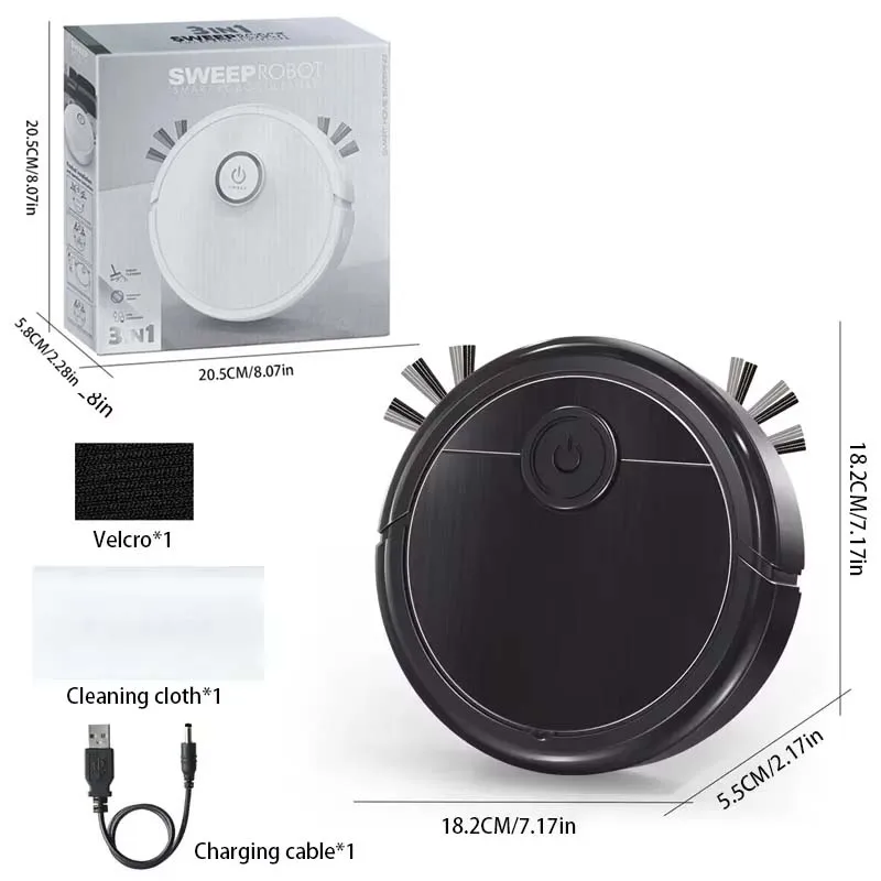 3-in-1 Intelligent Robot Vacuum Cleaner 6000Pa Strong Suction Sweep Mop Charge USB Laser Navigation Pet Hair Hard Floor 2026 New thumbnail 6