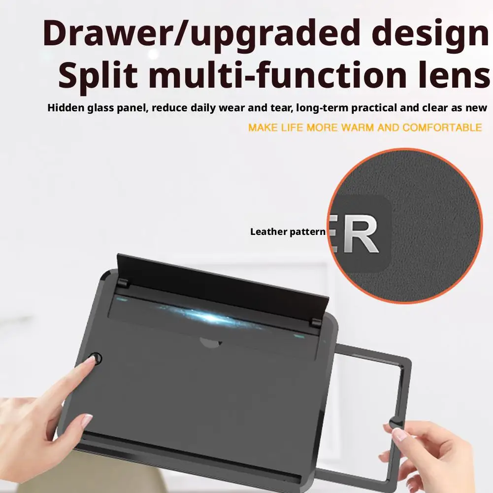 14 Inch Mobile Phone Screen Amplifier 3D Magnifying Glass Stand Magnifier HD Video Amplifier Phone Stand Enlarged Screen Bracket thumbnail 6