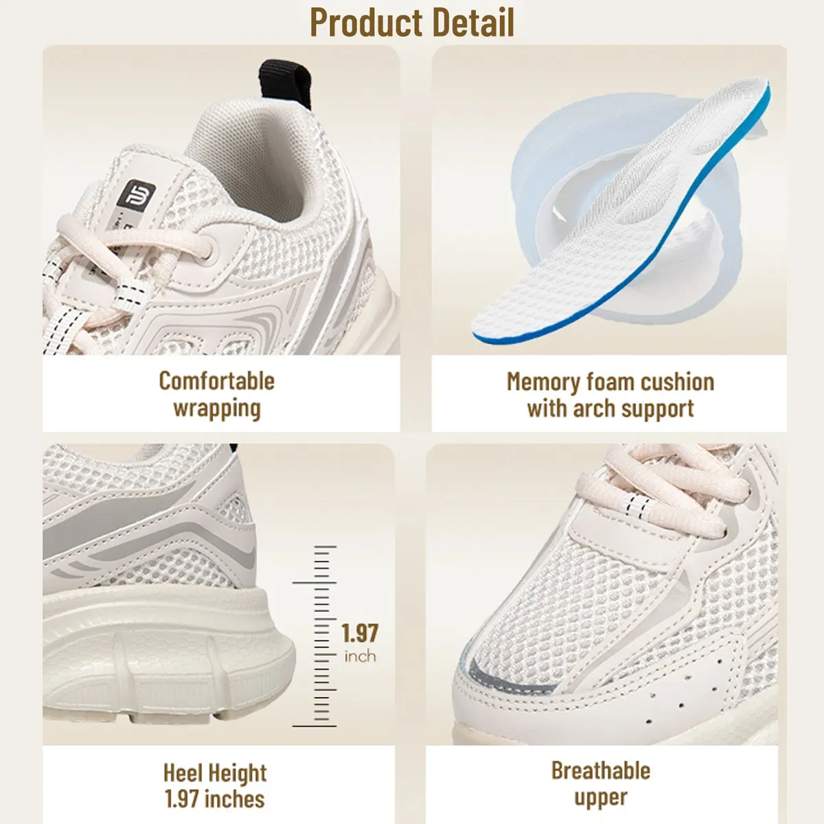 Baasploa Women Running Shoes Fashion Lightweight Mesh Non-slip Jogging Sneaker Female Outdoor Breathable Colorful Casual Shoes thumbnail 3