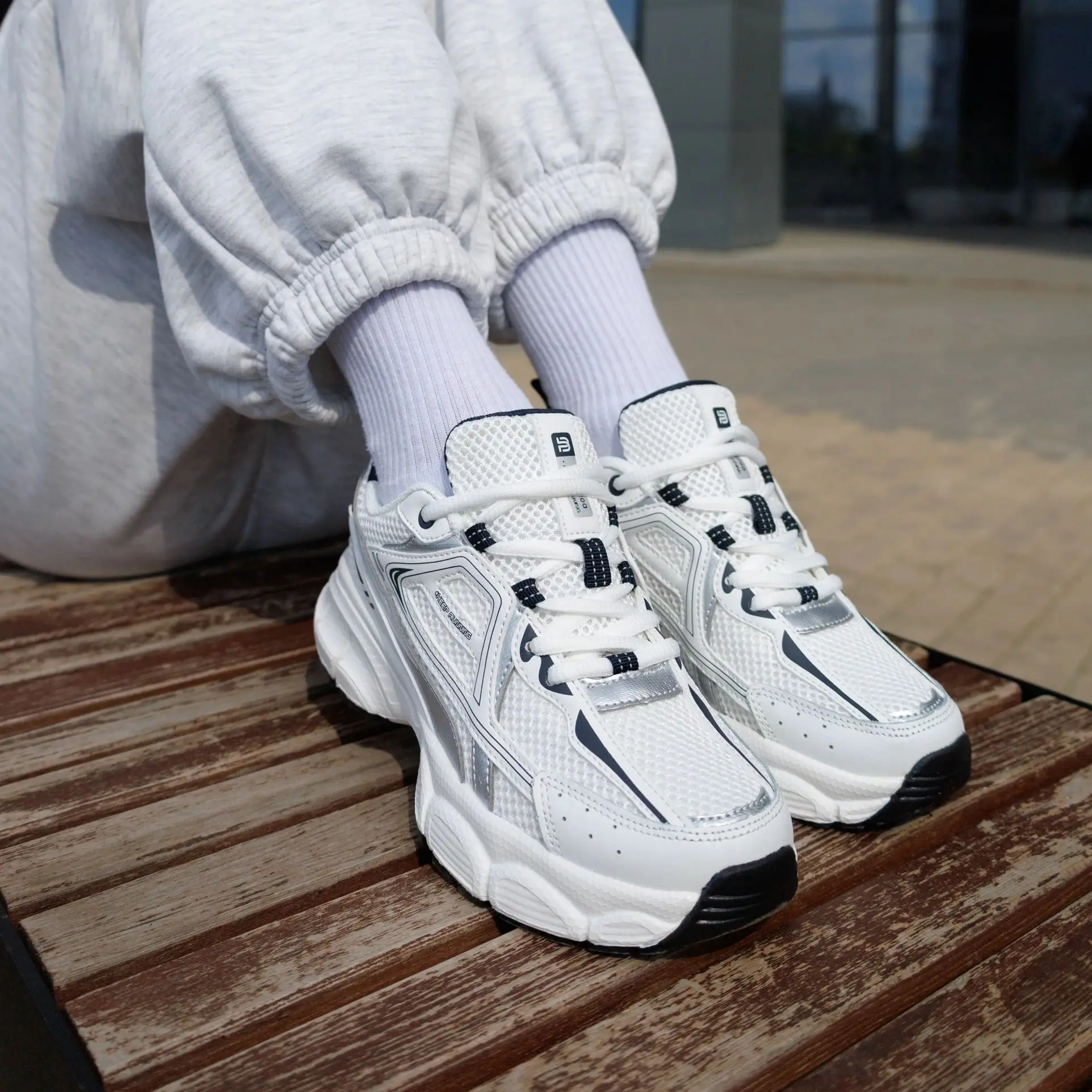 Baasploa Women Running Shoes Fashion Lightweight Mesh Non-slip Jogging Sneaker Female Outdoor Breathable Colorful Casual Shoes thumbnail 5