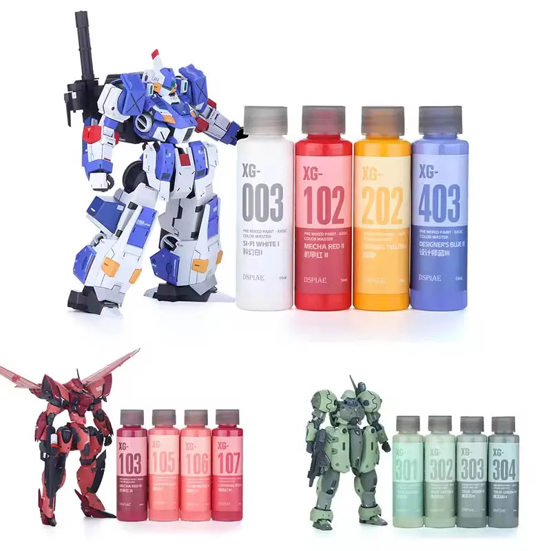 DSPIAE XG Series Pre-Mixed Water-Based Paint 50ML Basic Color Master Spray Painting Kit for Gunpla Scale Model Hobby DIY Project thumbnail 6