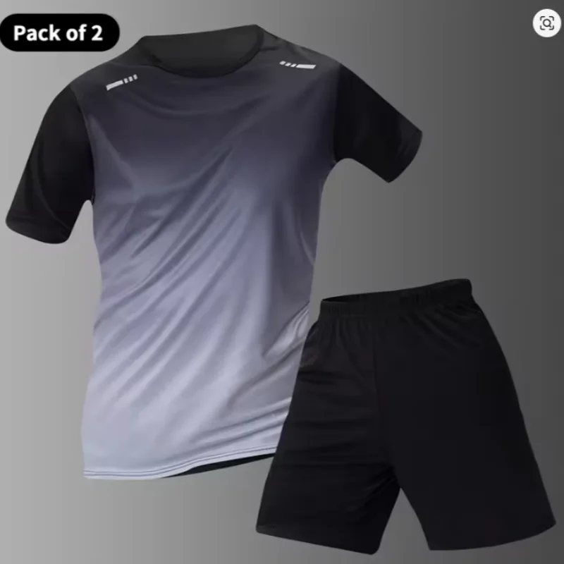 Men's casual suits, outdoor activity running suits, travel sportswear sets, park and beach outings, quick-drying and lightweight thumbnail 5