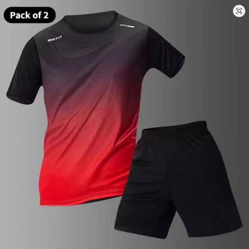 Men's casual suits, outdoor activity running suits, travel sportswear sets, park and beach outings, quick-drying and lightweight thumbnail 4