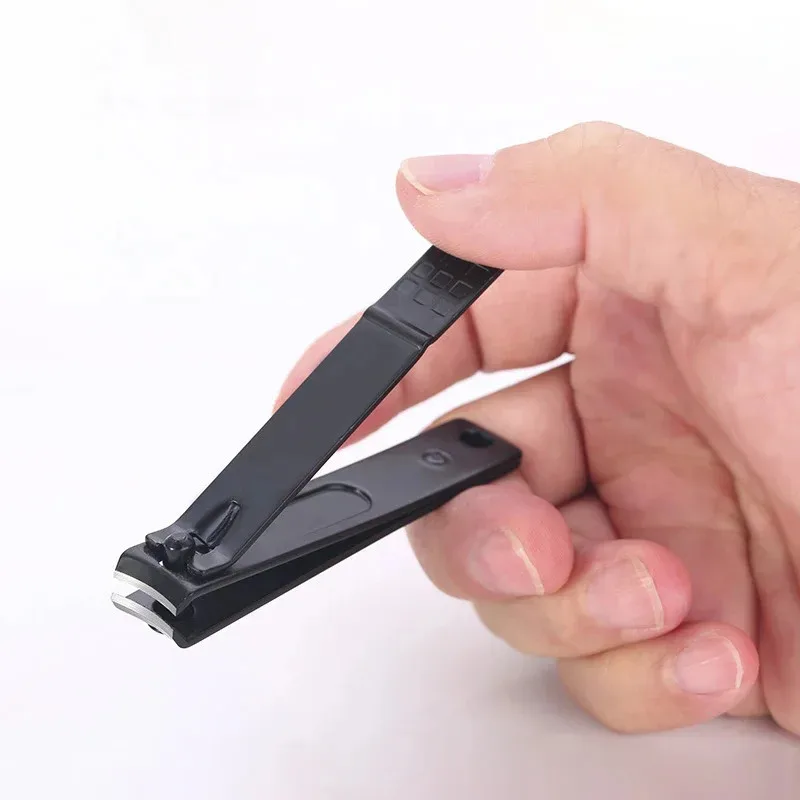 1/3/5Pcs Black Nail Clippers Stainless Steel Nail Cutter Thick Scissor Plier Toenail Fingernail Professional Manicure Trimmer thumbnail 3