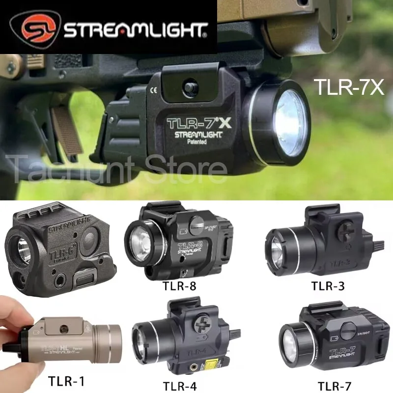 Streamlight TLR TLR1 HL TLR1 TLR-7 TLR7 TLR 7X TLR8 Tactical Pistol Weapons Light 20mm Rail Airsoft 1000 Lumen Hanging Highlight