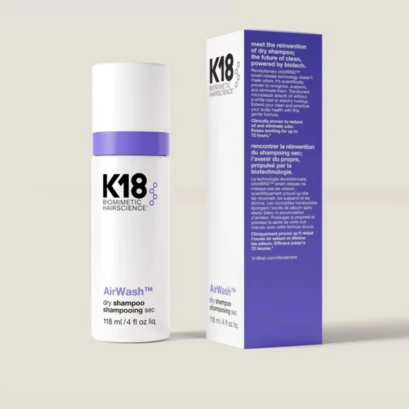 Original K18 AirWash Dry Shampoo 118ml Conditioner NonAerosol Balances Scalp Controls Excess Oil Production 50ml 150ml Hair Mask
