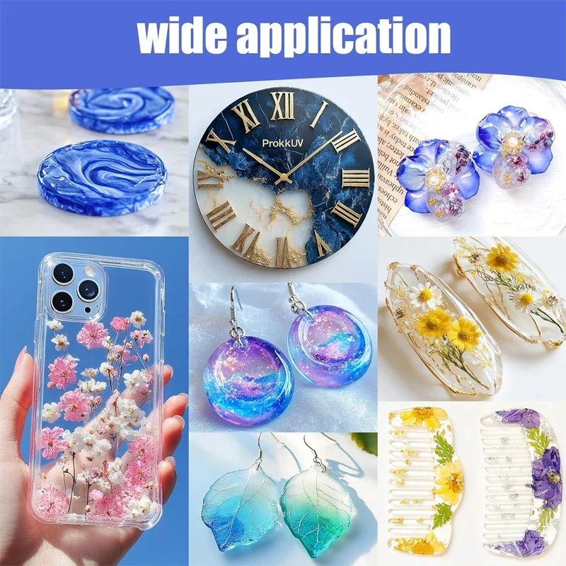Crystal Clear Epoxy Resin Kit with Tools Food Safe & UV Resistant for DIY Art Wood Jewelry Making Coasters Mold Casting Resin thumbnail 6