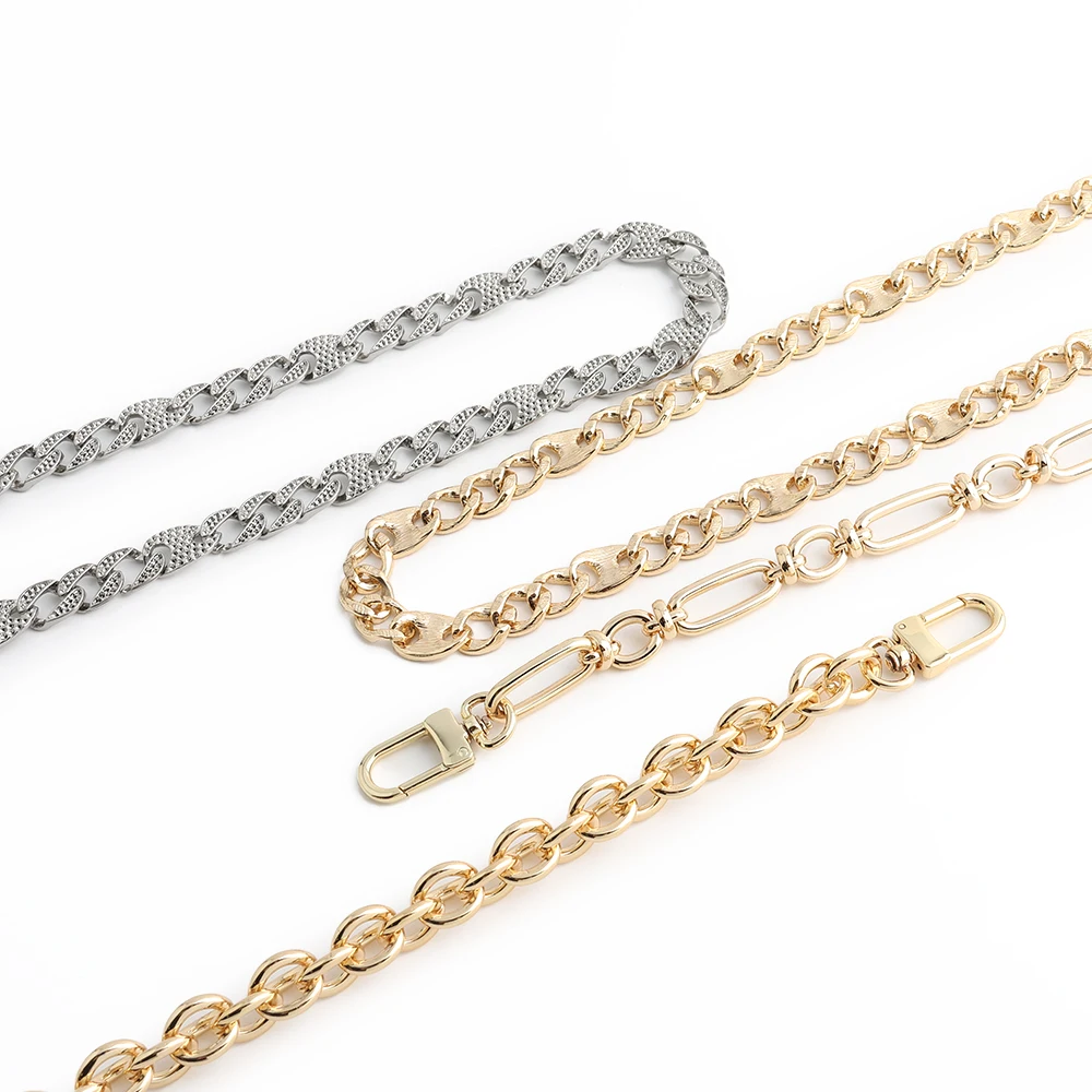 2PCS 30-60-100cm Metal Bag Chains With Buckles For Underarm Shoulder Strap Portable Wrist Handbag Purse Decoration Accessories thumbnail 4