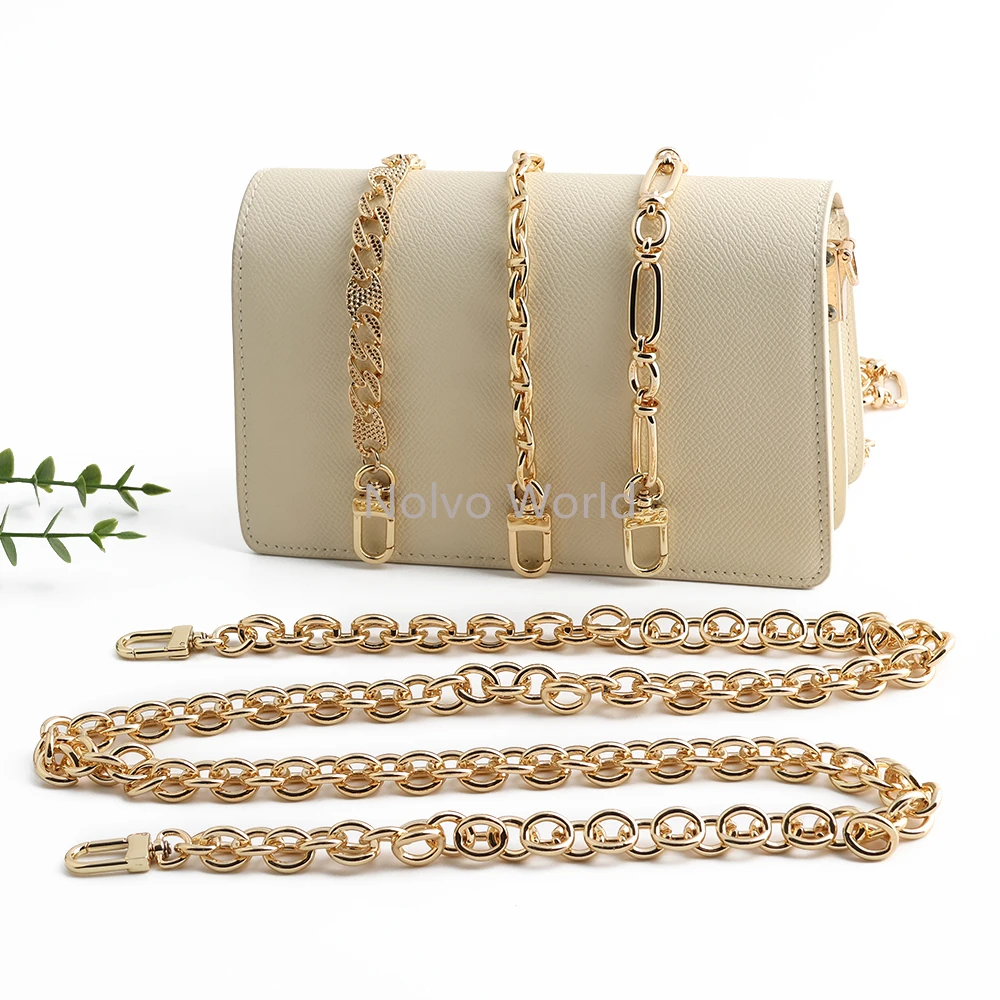 2PCS 30-60-100cm Metal Bag Chains With Buckles For Underarm Shoulder Strap Portable Wrist Handbag Purse Decoration Accessories thumbnail 6
