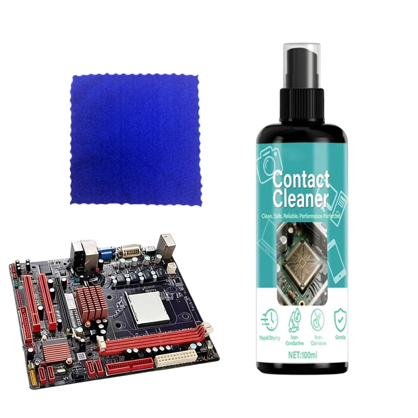 100ml Electrical Precision Contact Cleaner Fast Drying Non Conductive Cleaner for Motherboard Circuit Boards Non-Corrosive thumbnail 6