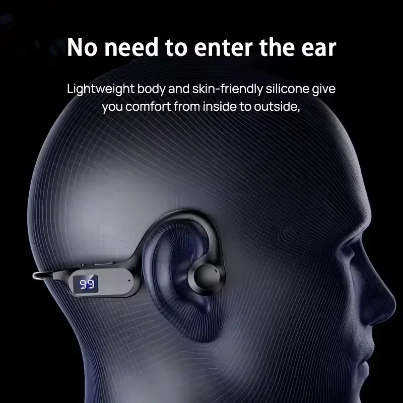 NEW Wireless Bone Conduction Headphones Bluetooth Earphone Sport Swimming Bluetooth Compatible Headphone Hand-free With Mic 2026 thumbnail 2