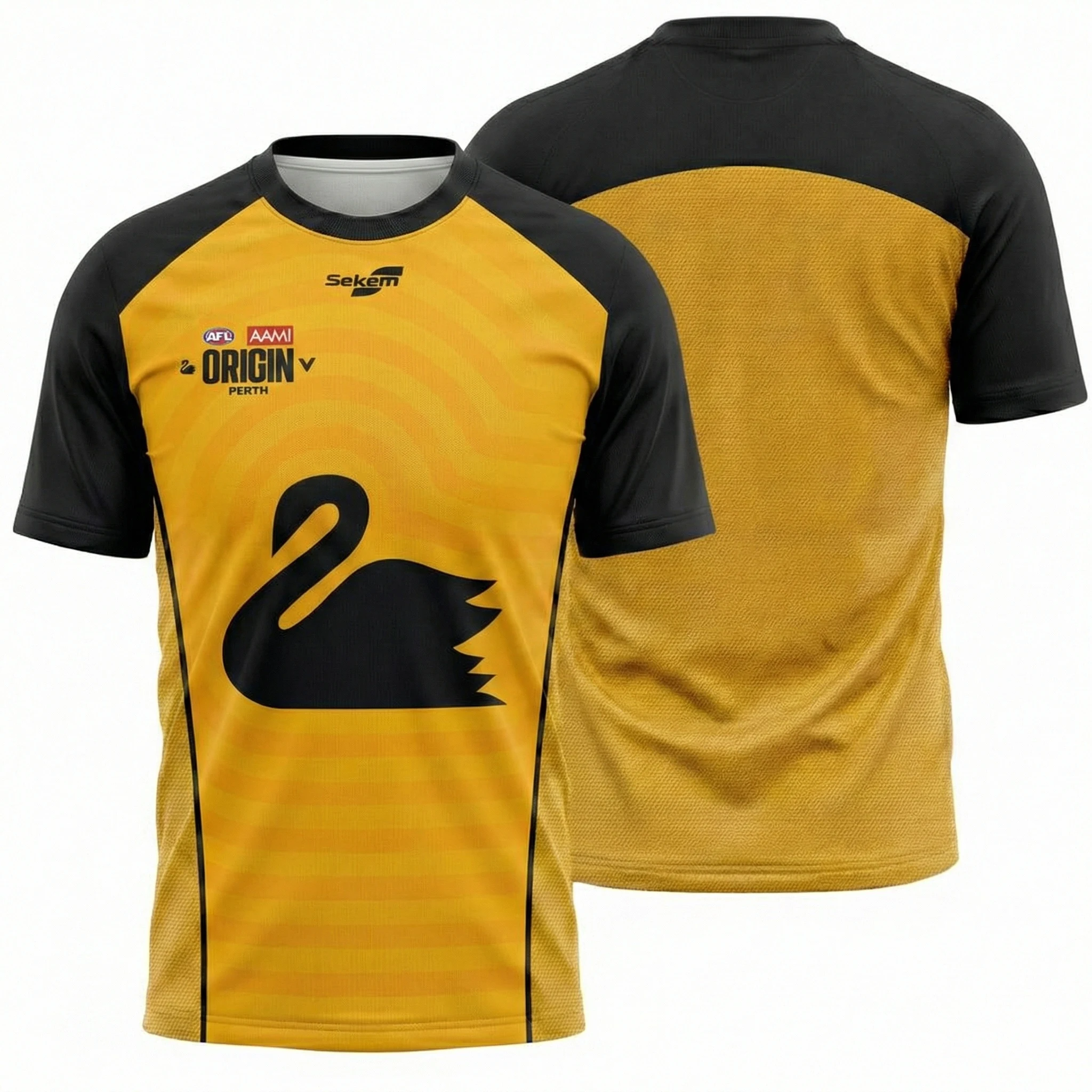 Australia Football Shirt Western Australia Black Swan Victoria Big V Men's Sport Beach T-shirt Breathable Training Jersey thumbnail 3