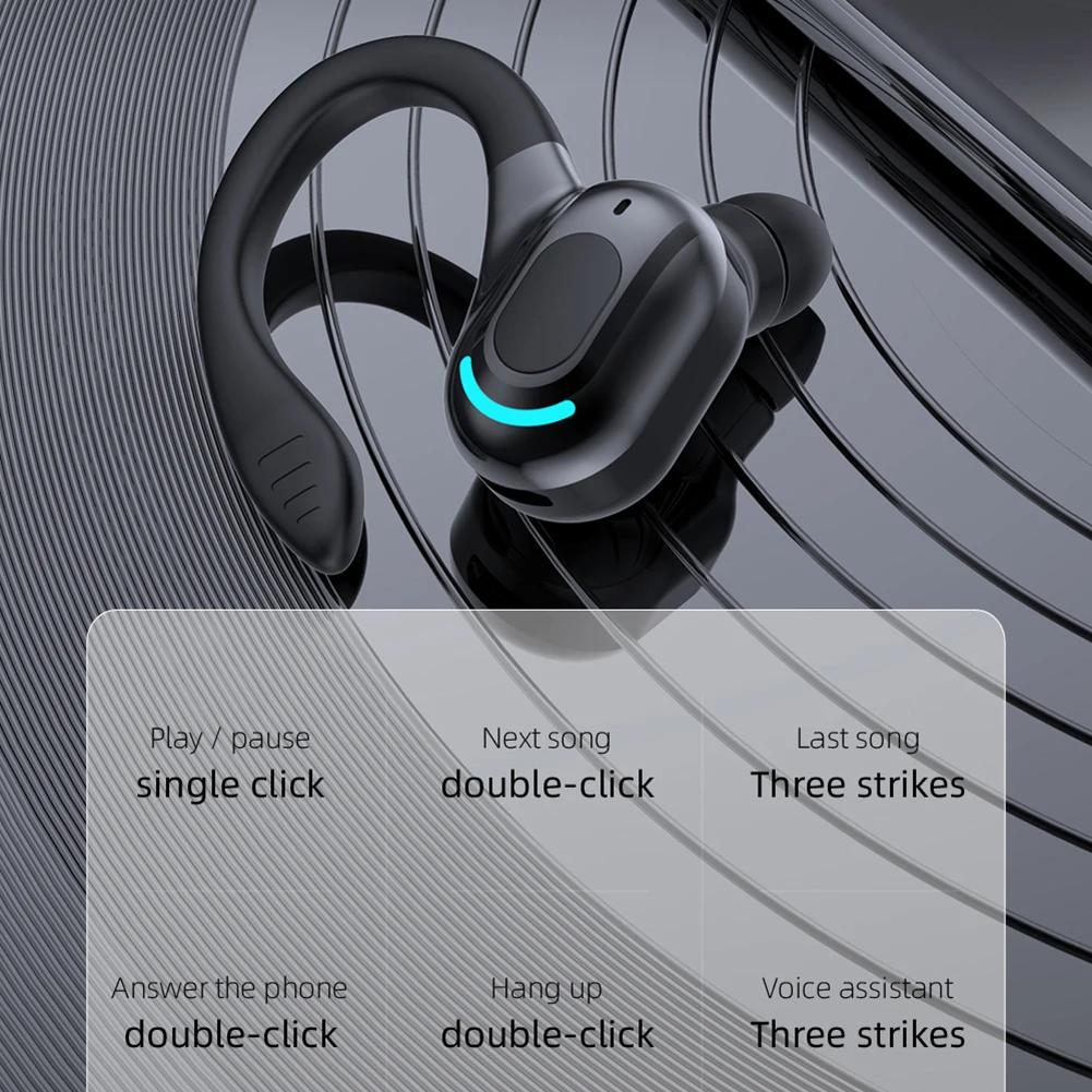 Waterproof Earbuds Bluetooth-compatible 5.2 Noise Cancelling Wireless Headset thumbnail 5